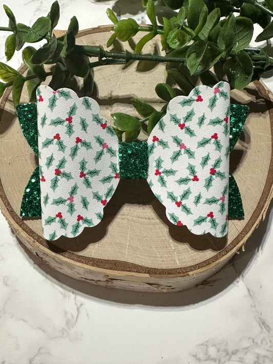 Mistletoe Green Hairbow