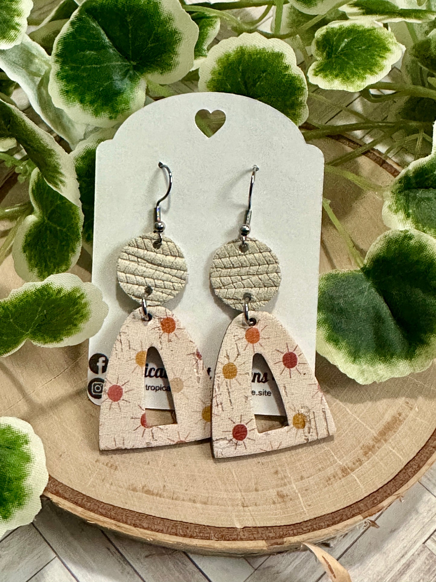Open Rainbow Earrings - Boho Suns