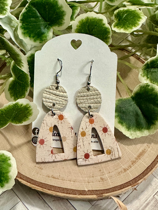 Open Rainbow Earrings - Boho Suns
