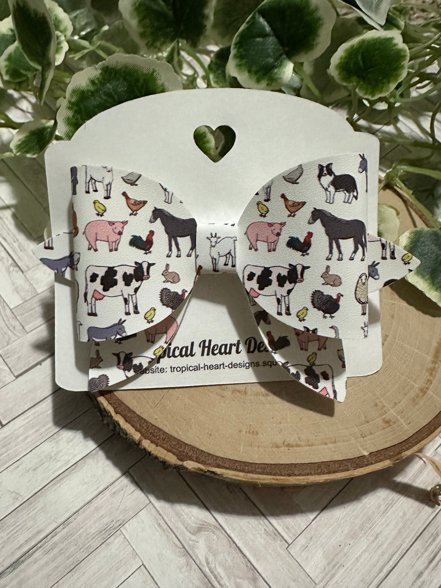 Farm Animals Hairbow