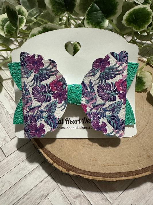Purple/Pink Tropical Hairbow