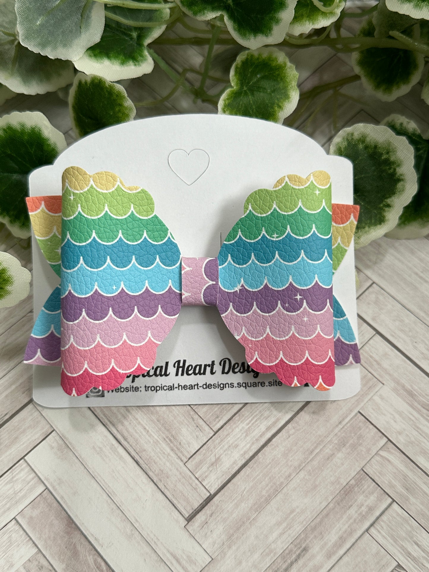 Rainbow/Mermaid Hairbow