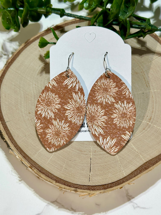 Leaf Earrings - Boho Flowers
