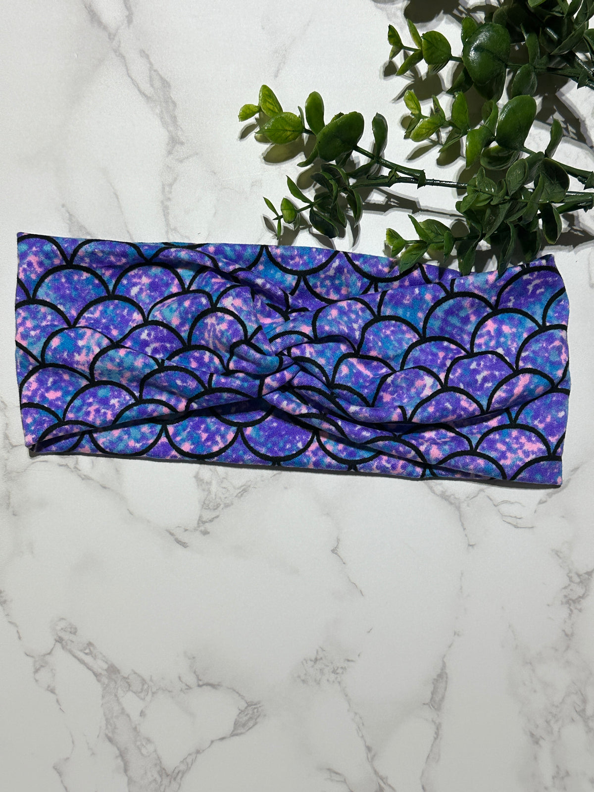 Purple/Blue Mermaid Twist Headband