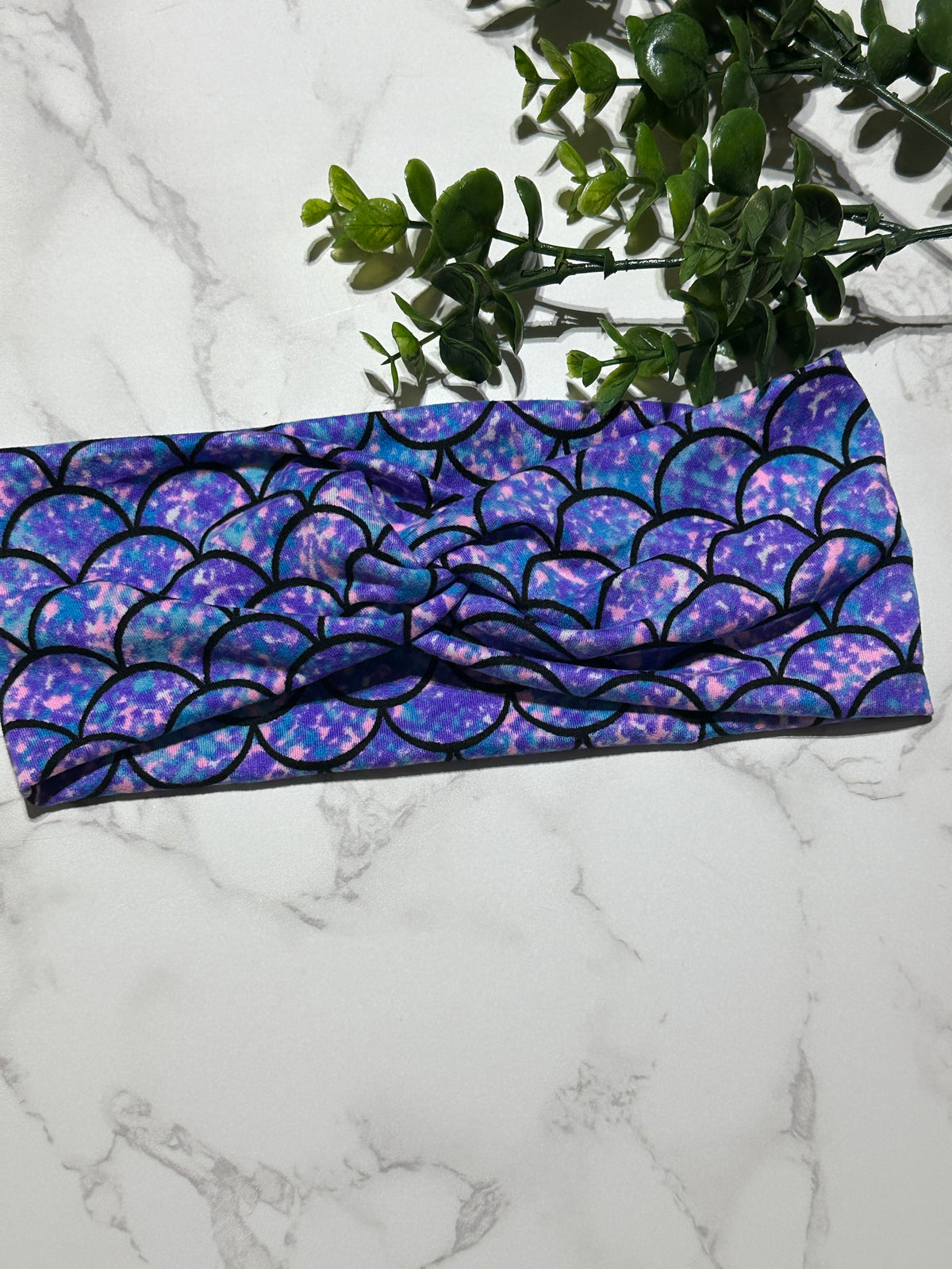 Purple/Blue Mermaid Twist Headband