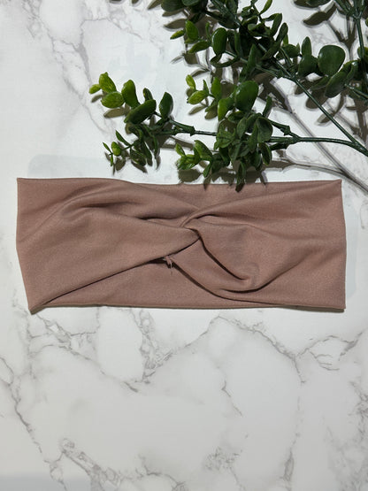 Solid Neutral Twist Headband -Multiple Colors
