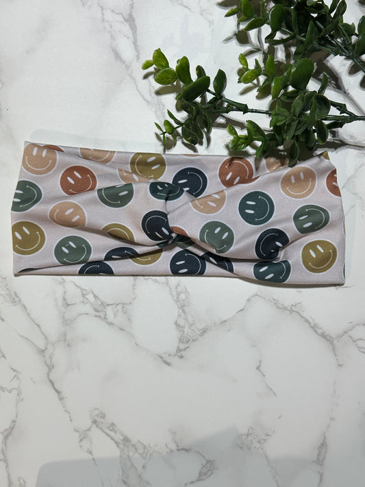 Boho Neutral Smile Twist Headband
