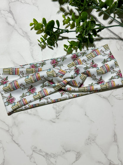 Book Flower Mug Twist Headband