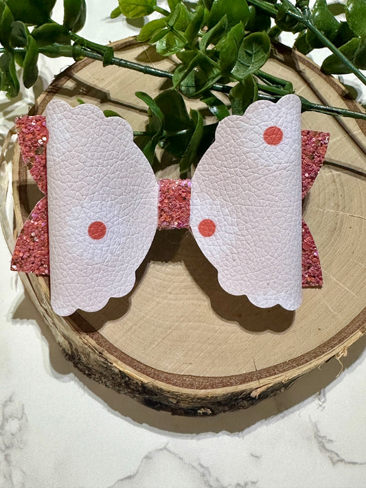 Neutral Daisies Hairbow