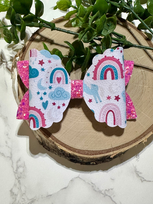 Rainbows and Unicorns Hairbow