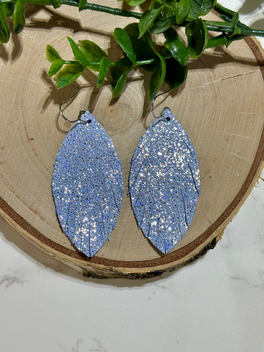 Fringe Pedal Earrings - Periwinkle Sparkle
