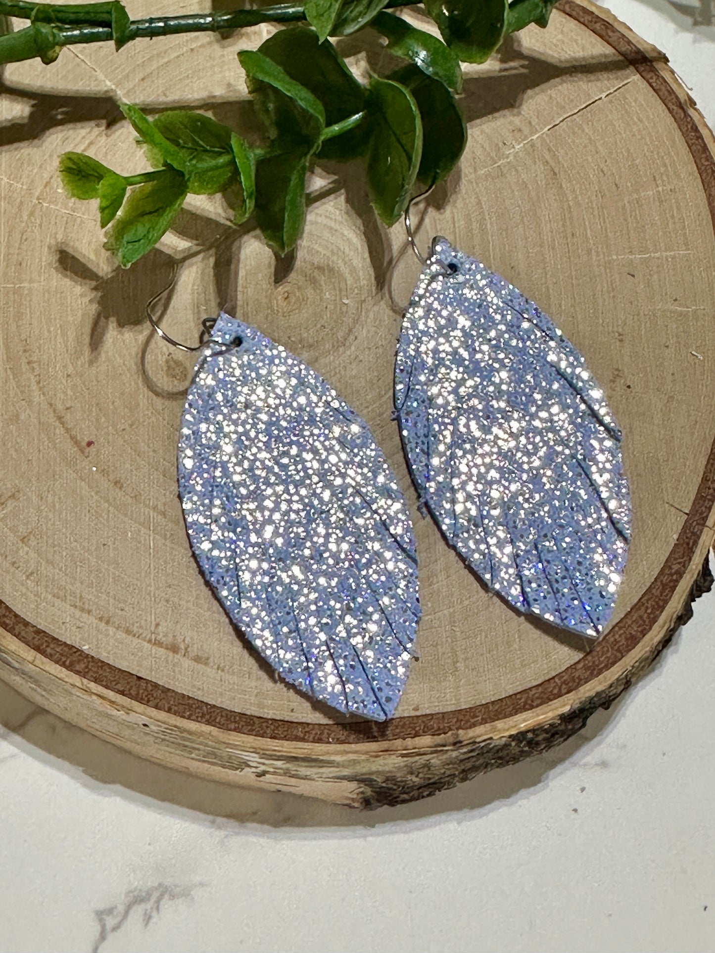 Fringe Pedal Earrings - Periwinkle Sparkle