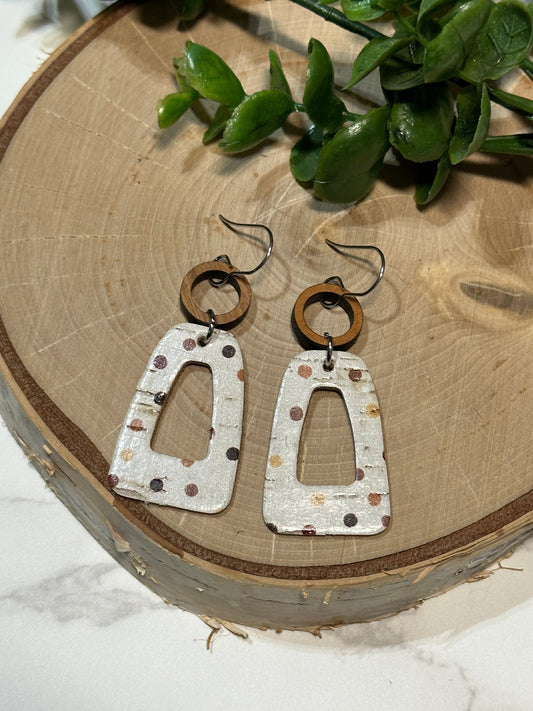 Fall Dots Open Wedge Earrings