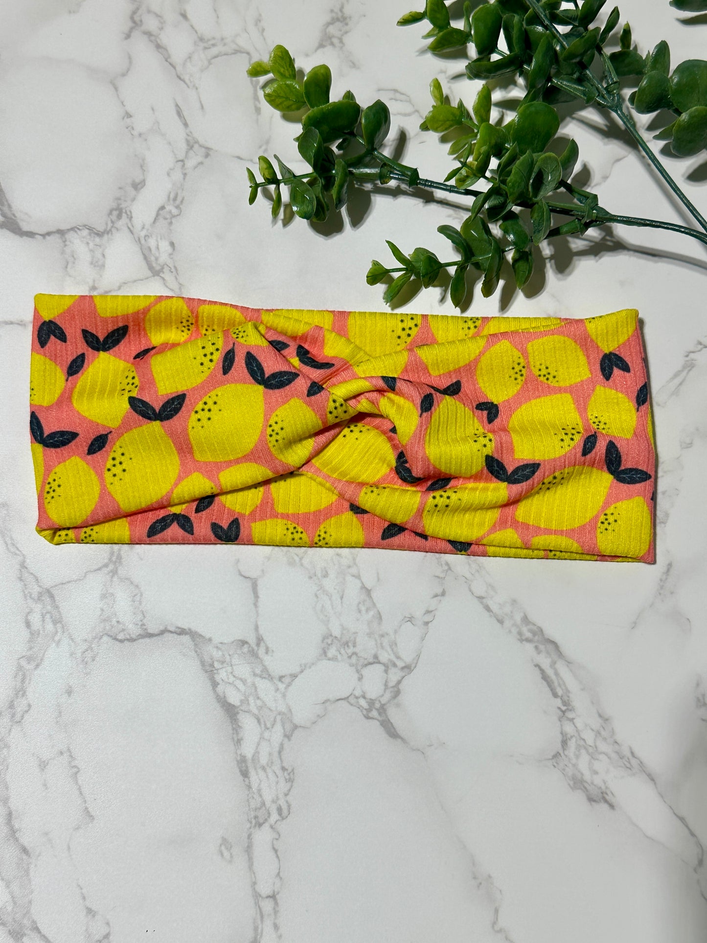 Sunny Lemon Twist Headband
