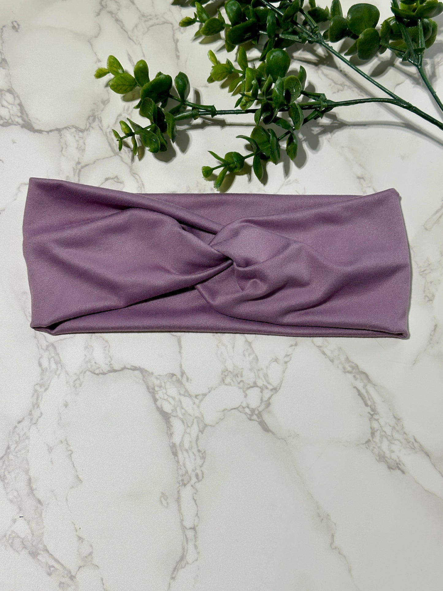Solid Twist Headband - Purple Vintage