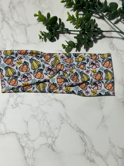 Sketchy Pumpkins Twist Headband