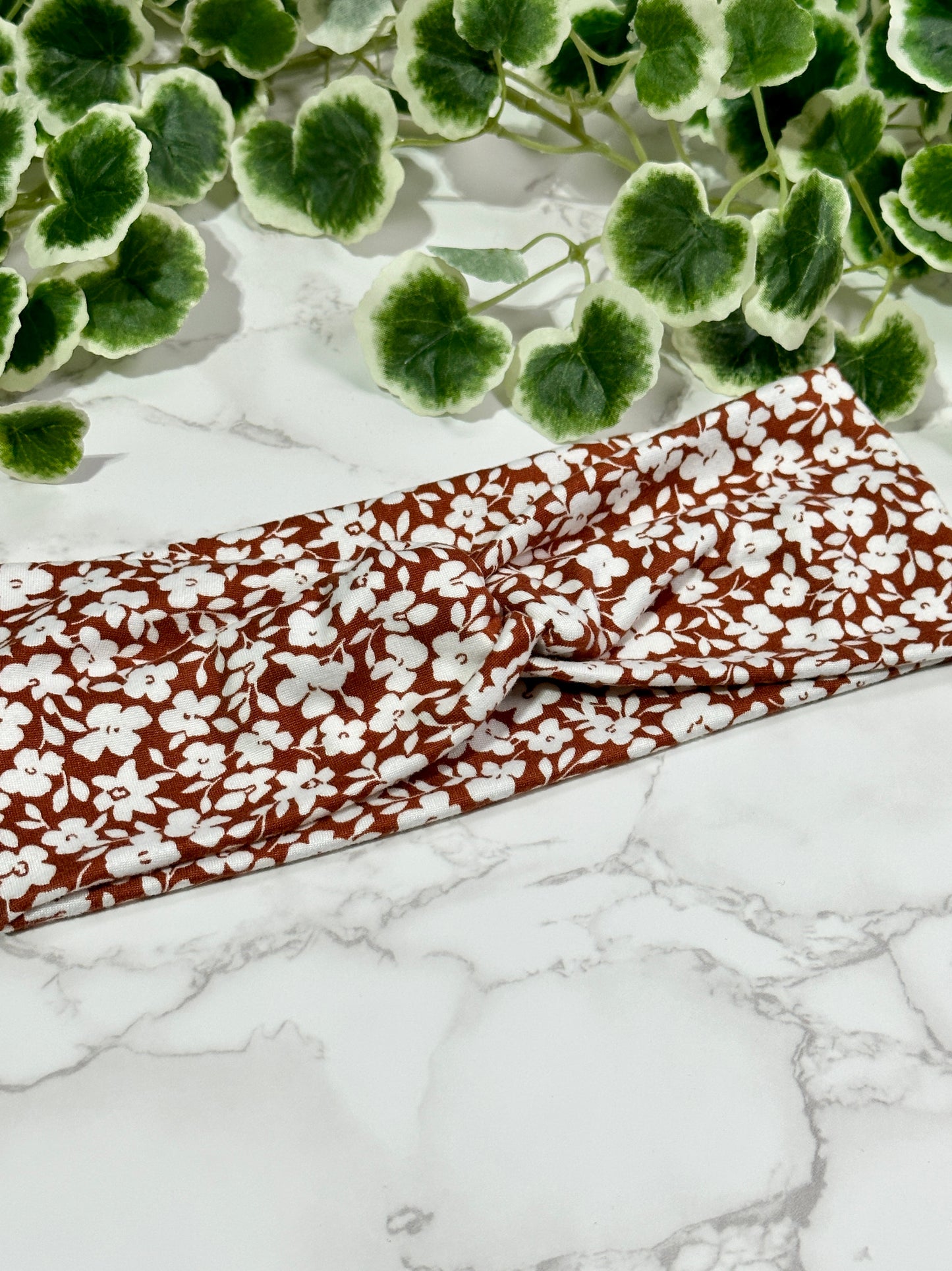 Floral twist headbands - multiple colors