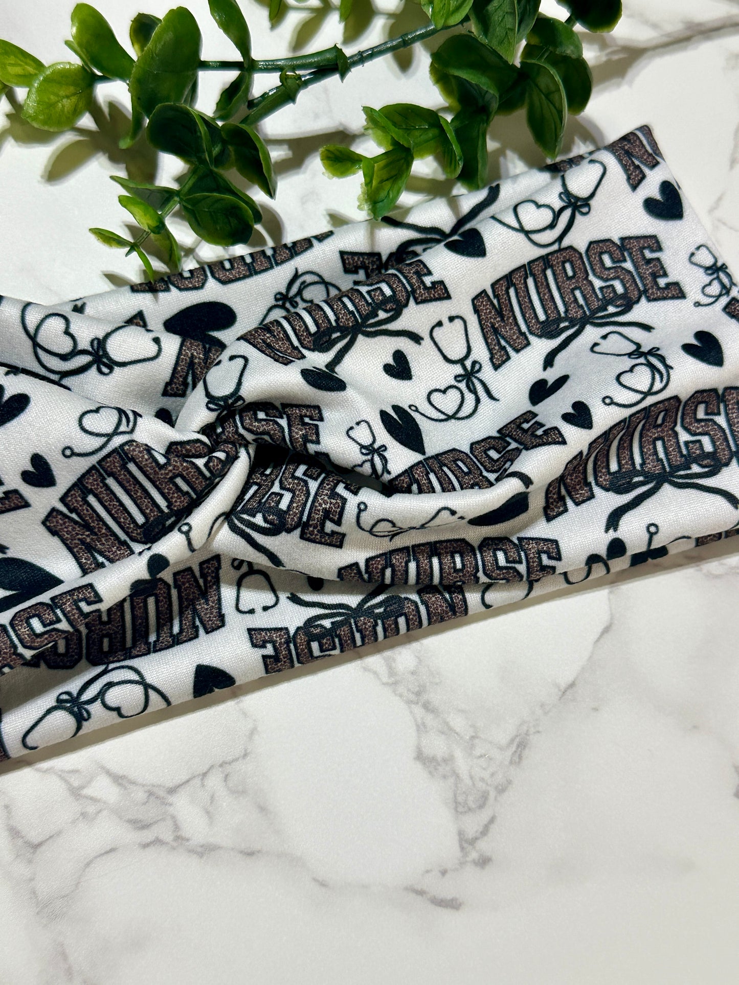 Nurse Leopard Twist Headband
