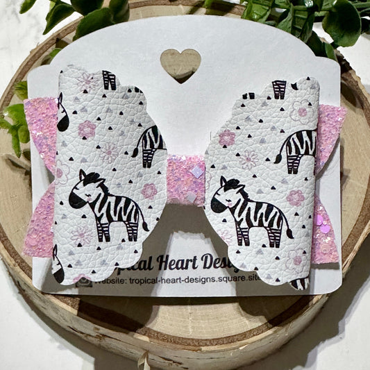 Cute Zebra Hairbow