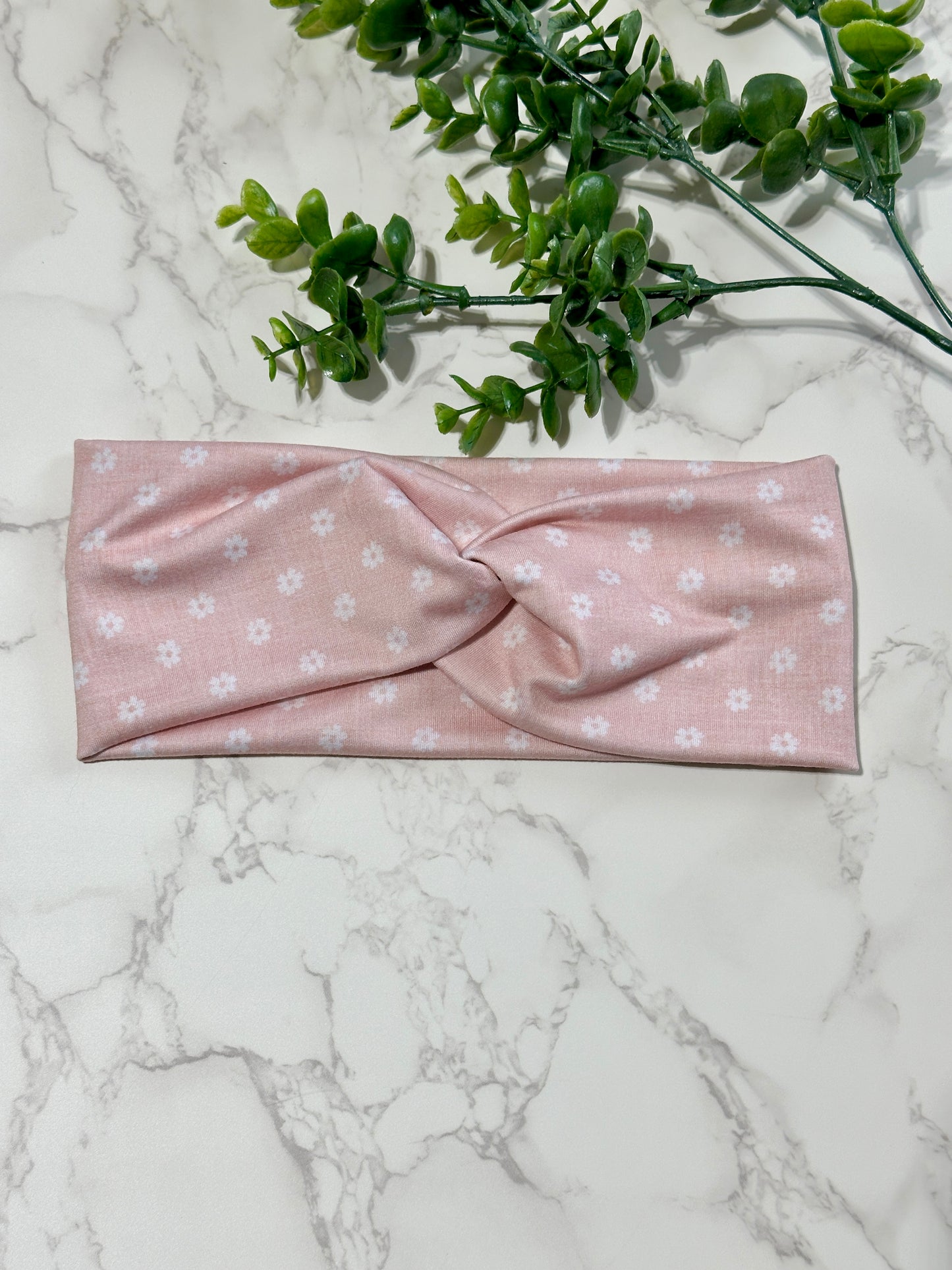 Blush Petal Twist Headband