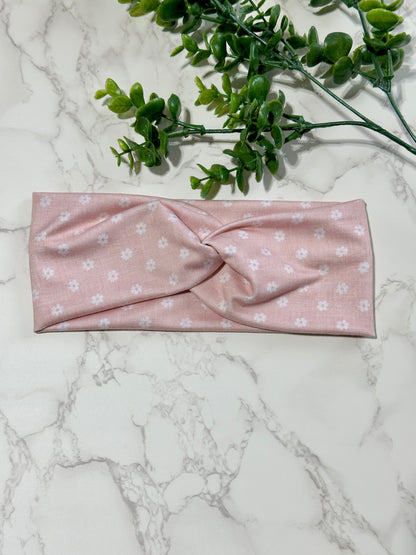 Blush Petal Twist Headband