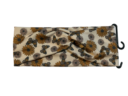 Fall Flowers/Butterflies Twist Headband