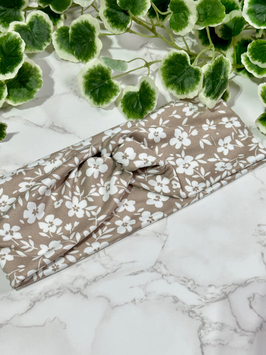 Floral twist headbands - multiple colors
