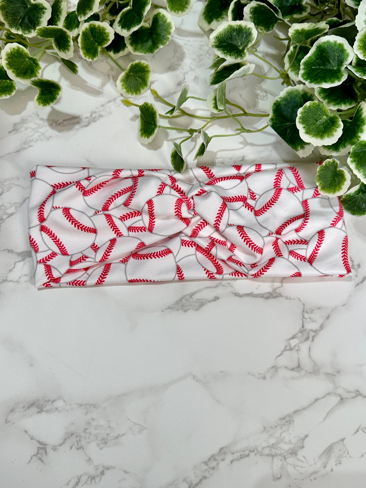Baseball Laces Twist Headband
