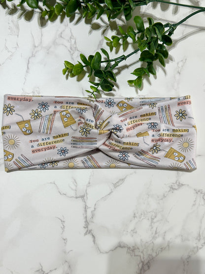 Back to School Twist Headband - Making a Difference