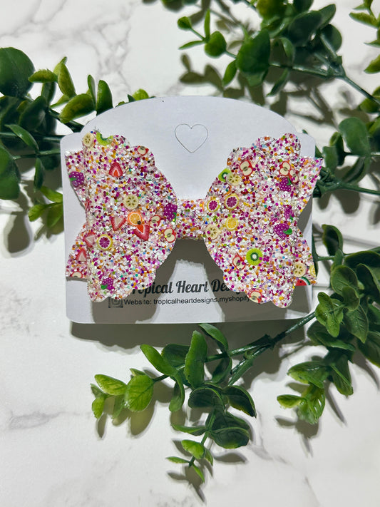 Glitter Fruit Hairbow