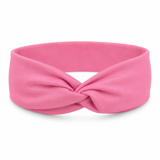 Solid Pink Twist Headband