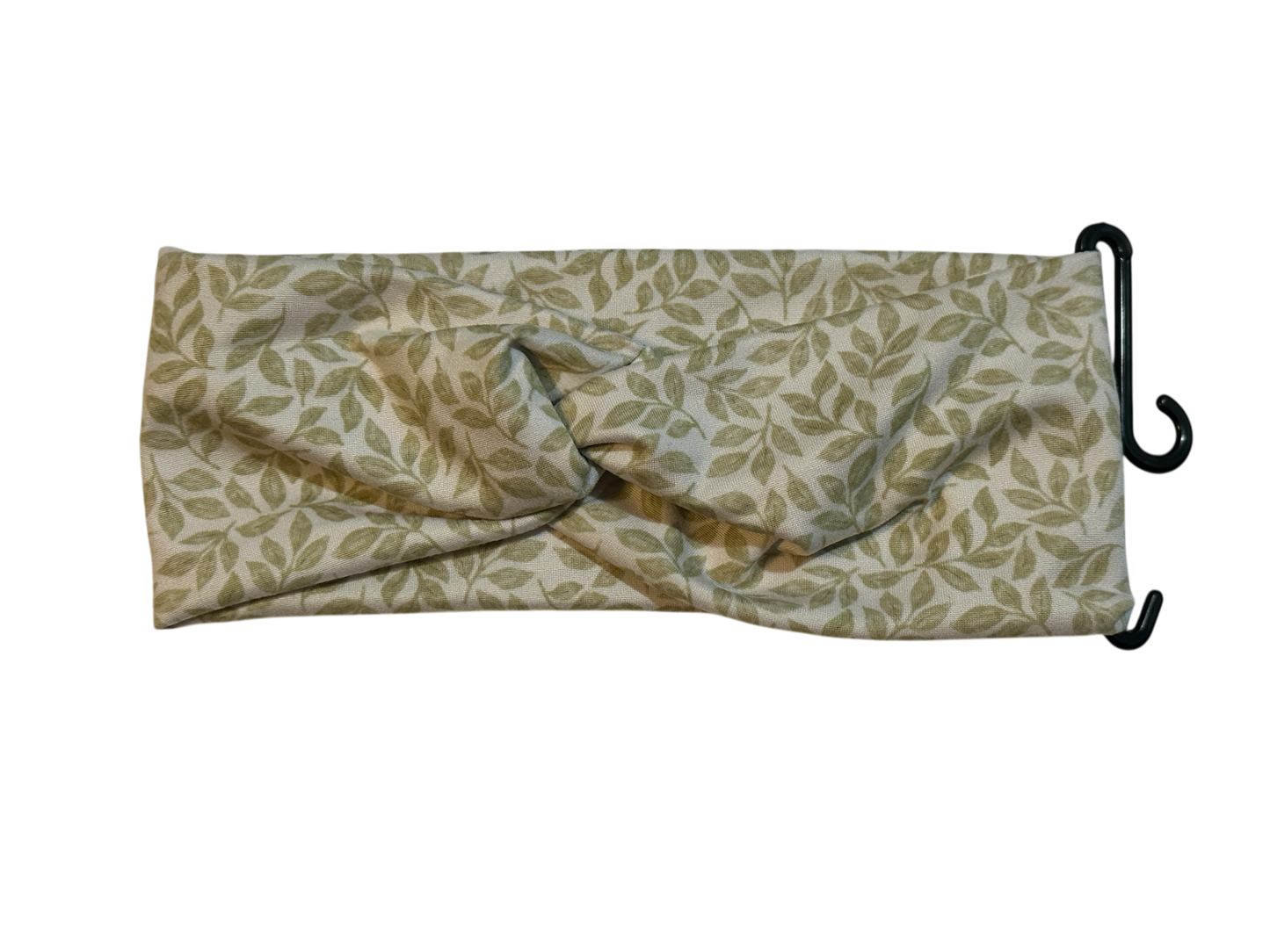 Green Botanical Leaves Twist Headband