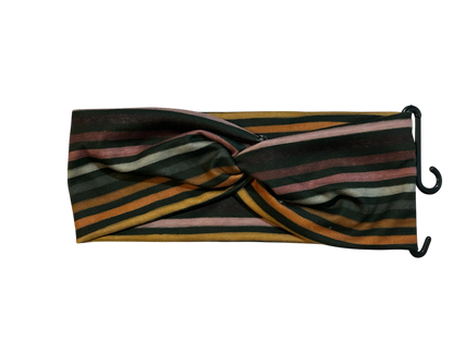 Stunning Dark Stripes Twist Headband