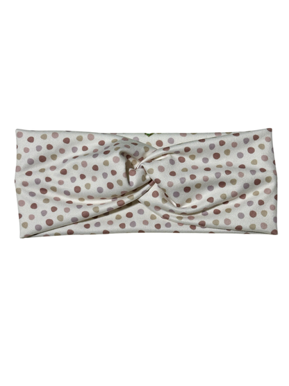 Muted Purple Dots Twist Headband