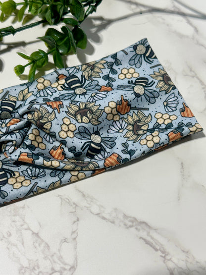 Stunning Honeybee/Honeycomb Twist Headband