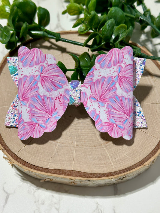 Pink Seashell Hairbow
