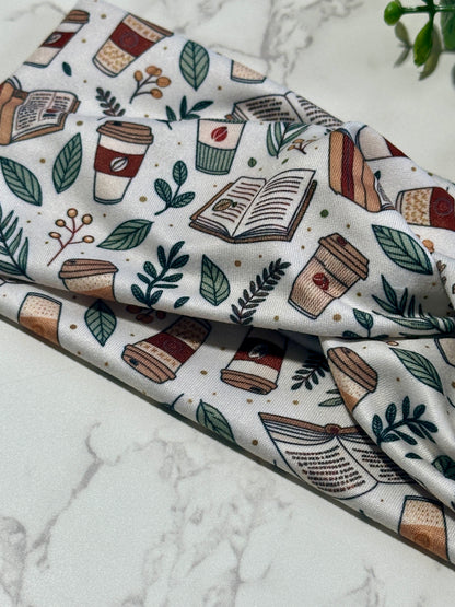 Botanical Books and Coffee Twist Headband
