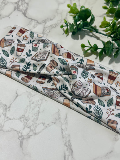 Botanical Books and Coffee Twist Headband