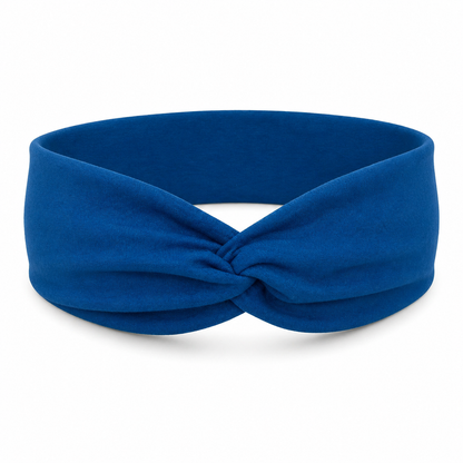 Solid Blue Twist Headband