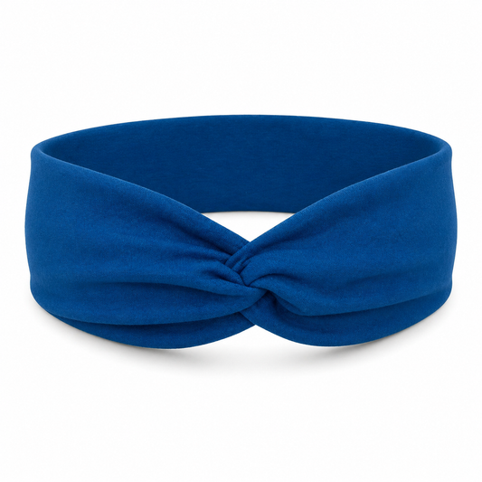 Solid Blue Twist Headband