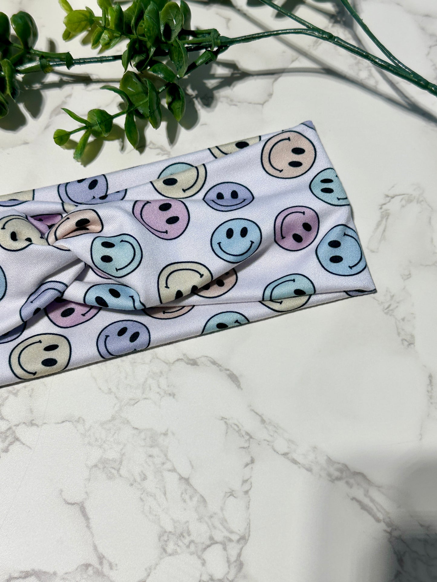 Pastel Smiles Twist Headband