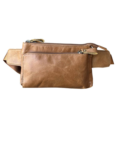 Genuine Leather Sling Belt Bag