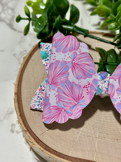 Pink Seashell Hairbow
