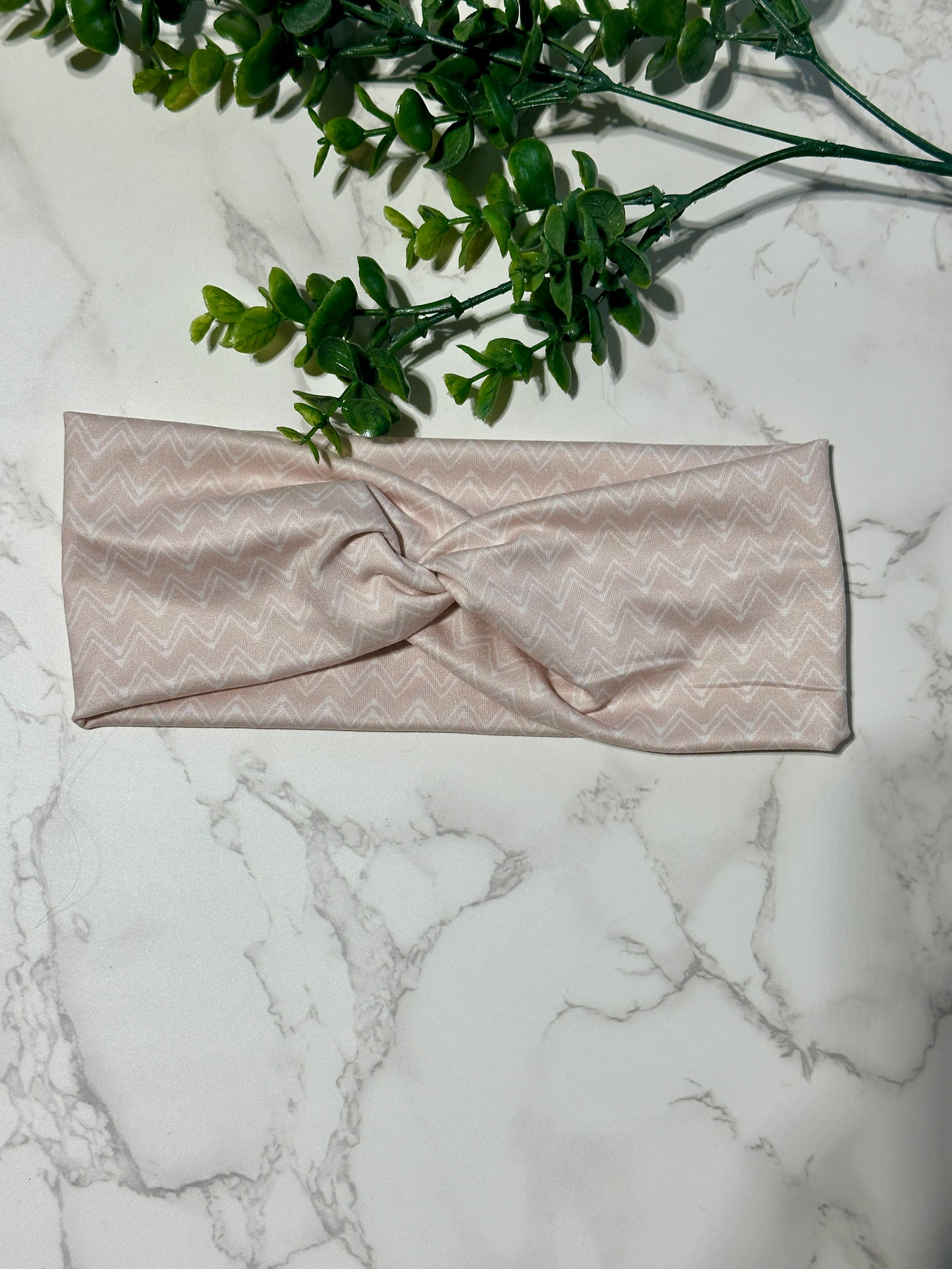 Neutral Chevron Twist Headband