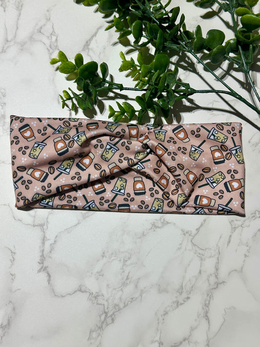 Love Iced Coffee Twist Headband