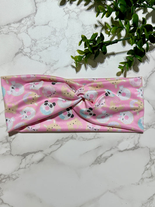 Pink Squish Twist Headband