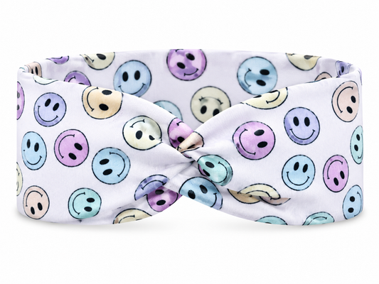 Pastel Smiles Twist Headband