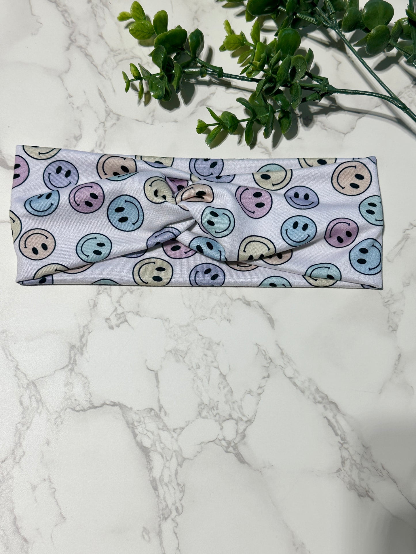 Pastel Smiles Twist Headband