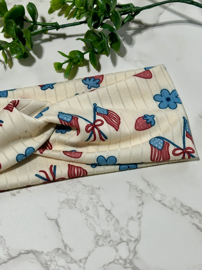 Stars, Stripes, and Sweet Summer Twist Headband