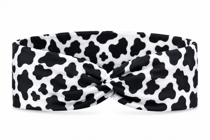 Cow Print Twist Headband